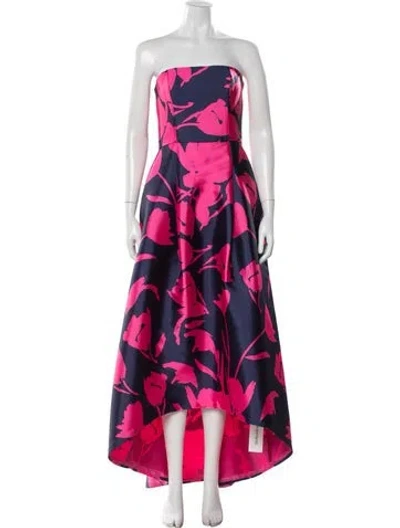 Pre-owned Sachin & Babi Floral Print Long Dress In Multi