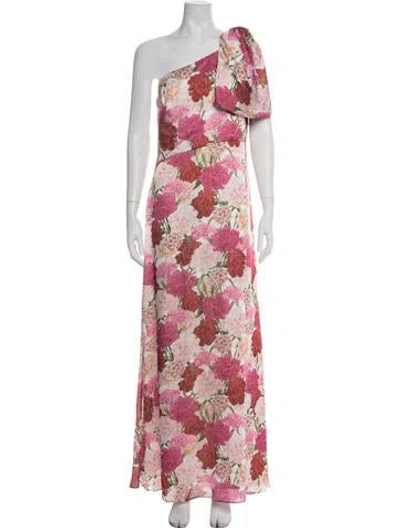 Pre-owned Sachin & Babi Floral Print Long Dress In Multicolor