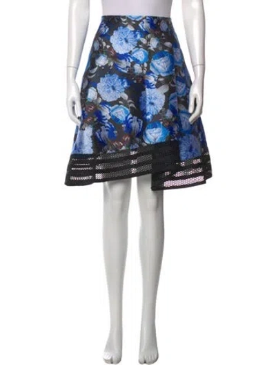 Pre-owned Sachin & Babi Floral Print Midi Length Skirt In Multi