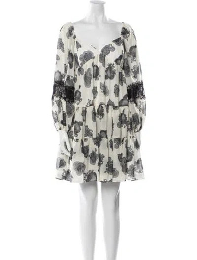 Pre-owned Sachin & Babi Floral Print Mini Dress In Multi