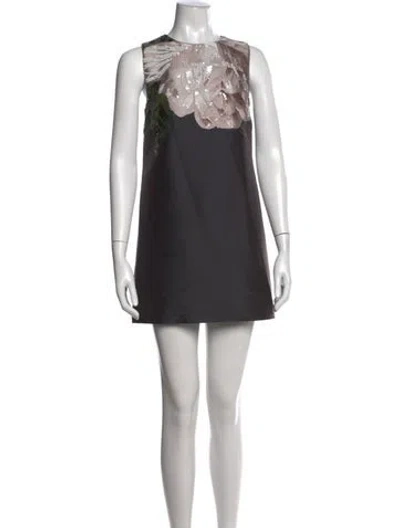 Pre-owned Sachin & Babi Floral Print Mini Dress In Multi