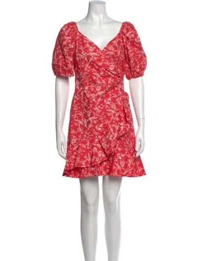Pre-owned Sachin & Babi Floral Print Mini Dress In Pink