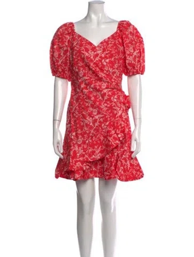 Pre-owned Sachin & Babi Floral Print Mini Dress In Pink