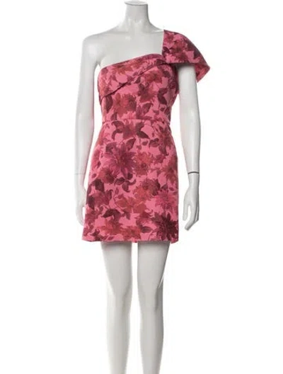 Pre-owned Sachin & Babi Floral Print Mini Dress In Pink
