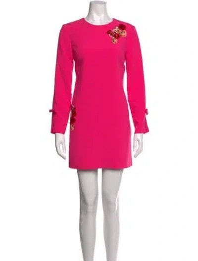 Pre-owned Sachin & Babi Floral Print Mini Dress In Pink