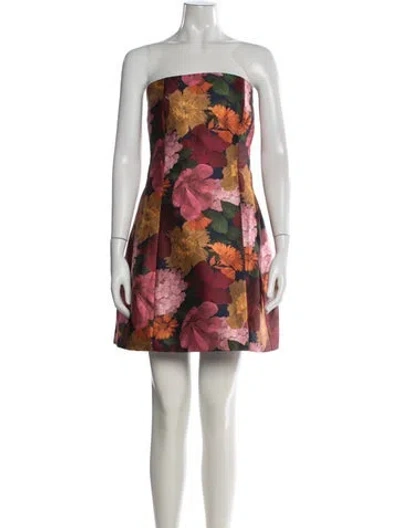 Pre-owned Sachin & Babi Floral Print Mini Dress W/ Tags In Multi