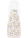 Sachin & Babi Florence Panelled Gown In White