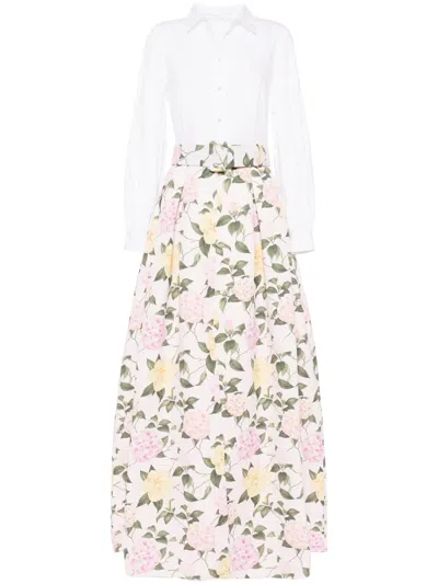 SACHIN & BABI FLORENCE PANELLED GOWN