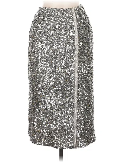 Pre-owned Sachin & Babi Formal Skirt In Silver