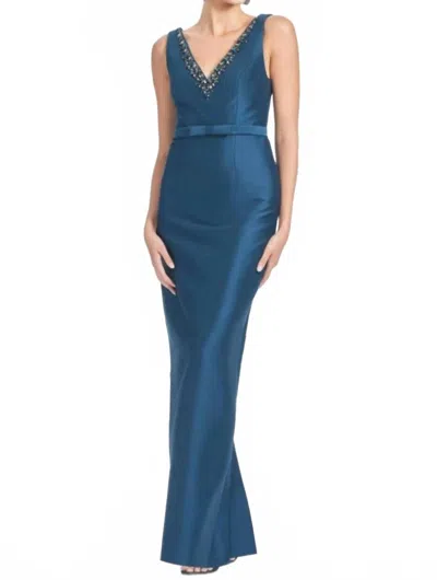 Sachin & Babi Garda Gown In Blue