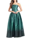 Sachin & Babi Georgina Gown In Multi