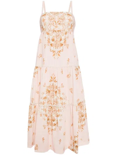 Sachin & Babi Giorno Floral-print Dress In 粉色