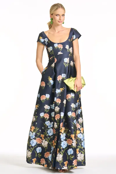 Sachin & Babi Gloria Gown In Blue