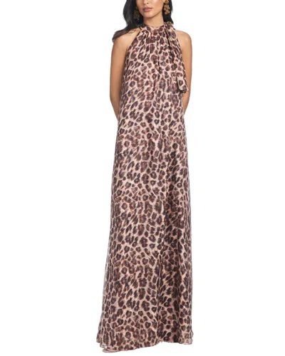 Sachin & Babi Isbeth Silk-blend Gown In Brown