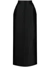 Sachin & Babi Isolde Satin-finish Skirt In Black