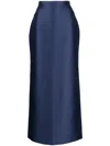 Sachin & Babi Isolde Satin-finish Skirt In Night Sky