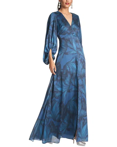 Sachin & Babi Jenny Gown In Blue
