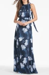 Sachin & Babi Kayla Floral-print Georgette Gown