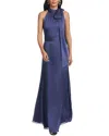Sachin & Babi Kayla Halter Gown In Blue