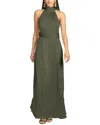 Sachin & Babi Kayla Tie-neck Gown In Green