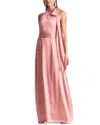 Sachin & Babi Kayla Tie High Neck Gown In Pink