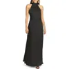 Sachin & Babi Harris One-shoulder Asymmetric Faux Leather Midi Dress