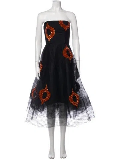 Pre-owned Sachin & Babi Lace Pattern Mini Dress In Blue