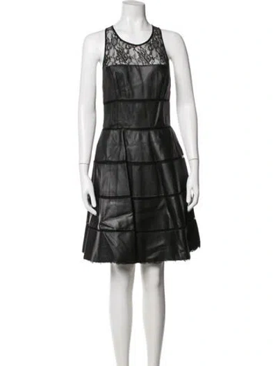 Pre-owned Sachin & Babi Lace Pattern Mini Dress In Neutrals
