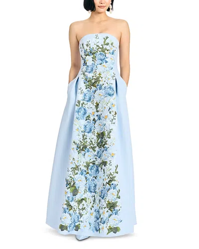 Sachin & Babi Sachin And Babi Larisa Strapless Gown In Blue