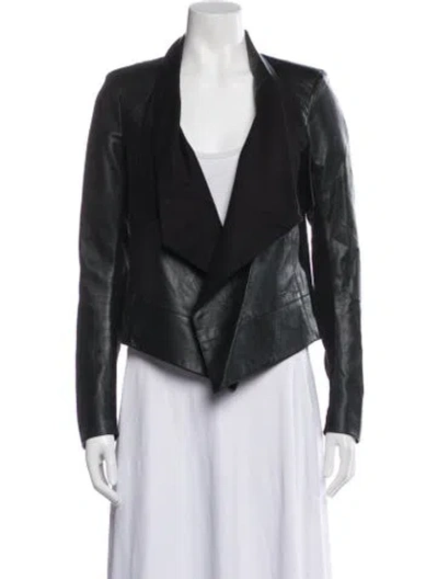 Pre-owned Sachin & Babi Leather Biker Jacket In Black