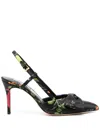 Sachin & Babi Lenox 90mm Floral-print Pumps In Black