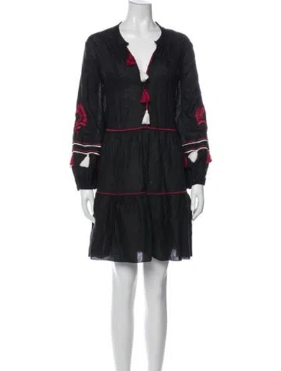Pre-owned Sachin & Babi Linen Mini Dress In Gray