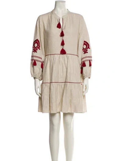 Pre-owned Sachin & Babi Linen Mini Dress In Multi