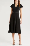Sachin & Babi Marian Sequin Midi Dress In Black