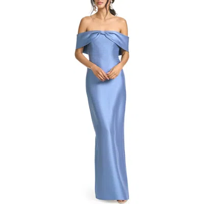 Sachin & Babi Michelle Off The Shoulder Mikado Gown In Multi