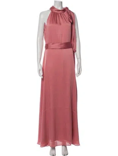 Pre-owned Sachin & Babi Mock Neck Long Dress W/ Tags In Pink
