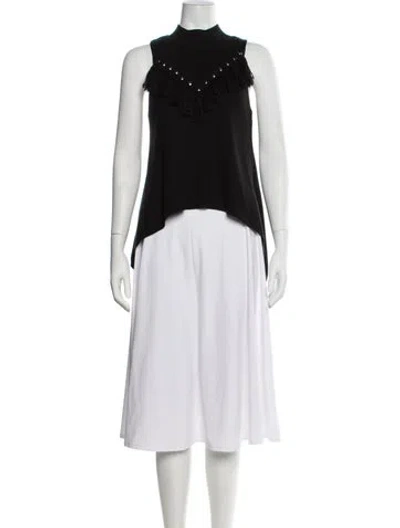 Pre-owned Sachin & Babi Mock Neck Sweater In Black