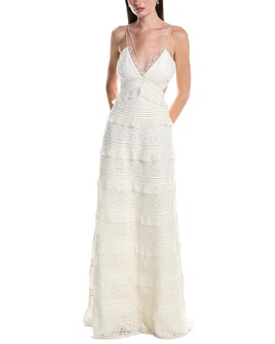 Sachin & Babi Nina Gown In White