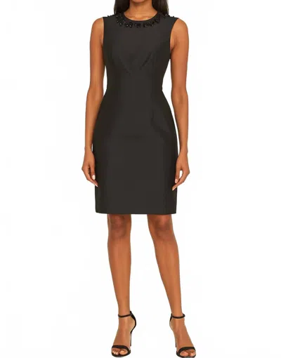 Sachin & Babi Northbrook Embellished Sheath Dress In Black