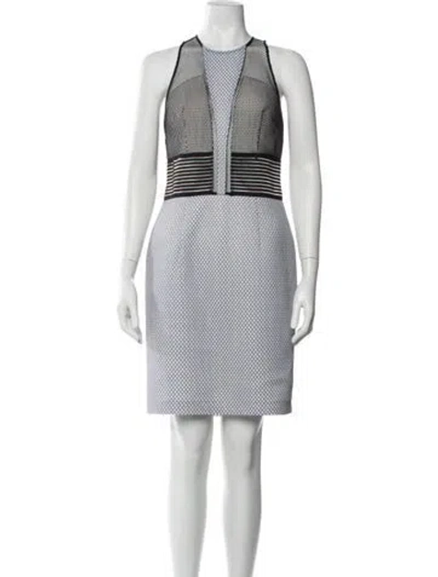 Pre-owned Sachin & Babi Nylon Knee-length Dress In White