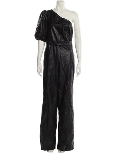 Pre-owned Sachin & Babi One-shoulder Jumpsuit In Black