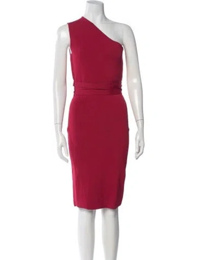 Pre-owned Sachin & Babi One-shoulder Knee-length Dress In Pink