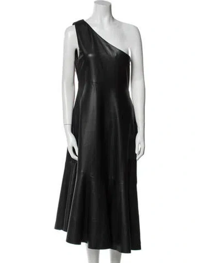 Pre-owned Sachin & Babi One-shoulder Long Dress In Blue