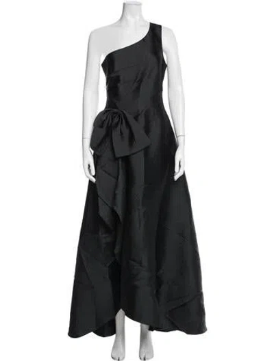 Pre-owned Sachin & Babi One-shoulder Long Dress In Blue