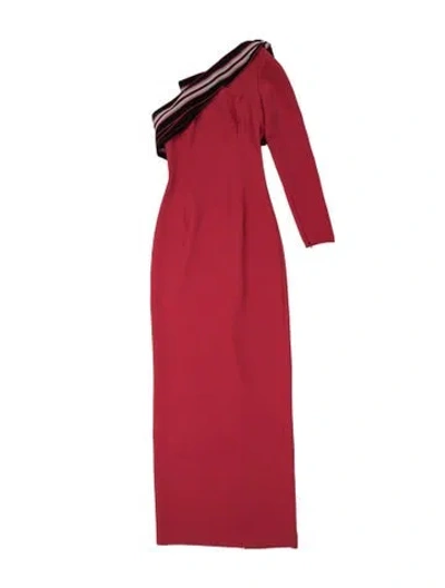 Pre-owned Sachin & Babi One-shoulder Long Dress In Orange