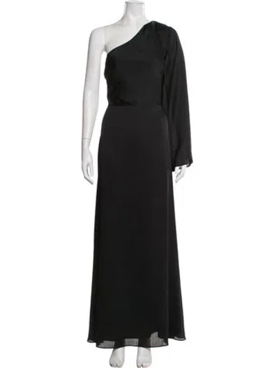 Pre-owned Sachin & Babi One-shoulder Long Dress W/ Tags In Black
