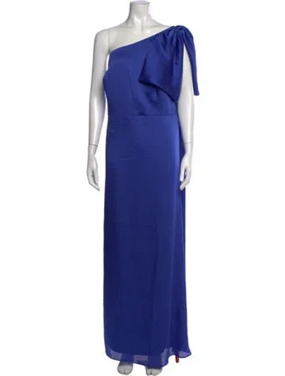 Pre-owned Sachin & Babi One-shoulder Long Dress W/ Tags In Blue
