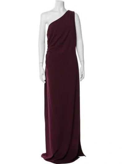 Pre-owned Sachin & Babi One-shoulder Long Dress W/ Tags In Burgundy
