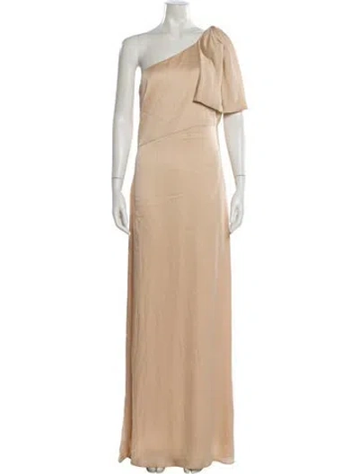 Pre-owned Sachin & Babi One-shoulder Long Dress W/ Tags In Neutral