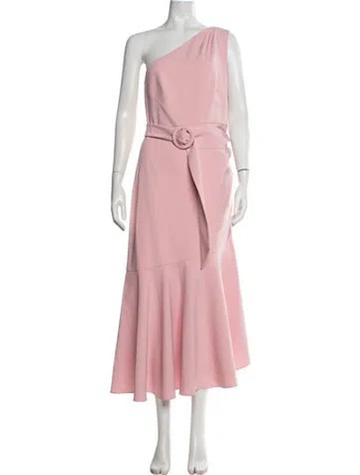Pre-owned Sachin & Babi One-shoulder Midi Length Dress W/ Tags In Pink